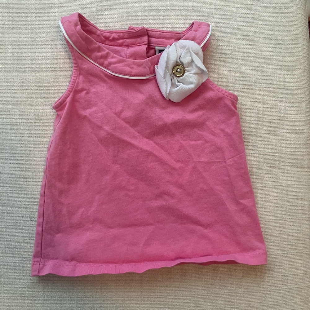 Janie & Jack pink flower top